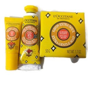 L'Occitane LIMITED EDITION 5% Shea Butter Golden Latte set X 3 NEW